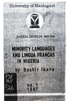 Minority Languages and Lingua Francas in Nigeria .pdf